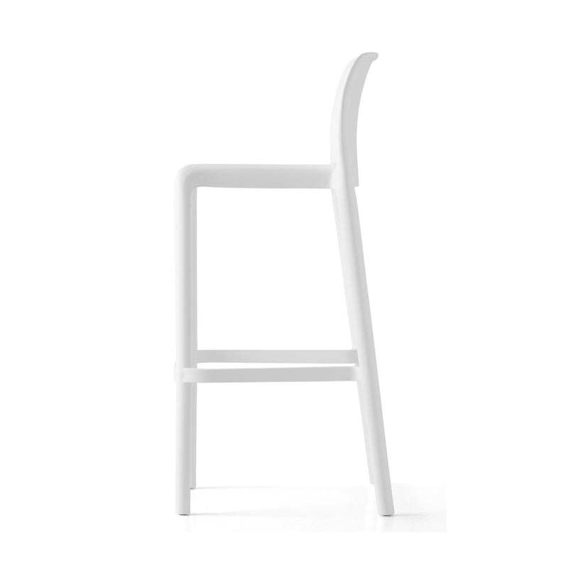 media image for bayo optic white polypropylene bar stool by connubia cb19850000940000000000a 3 220