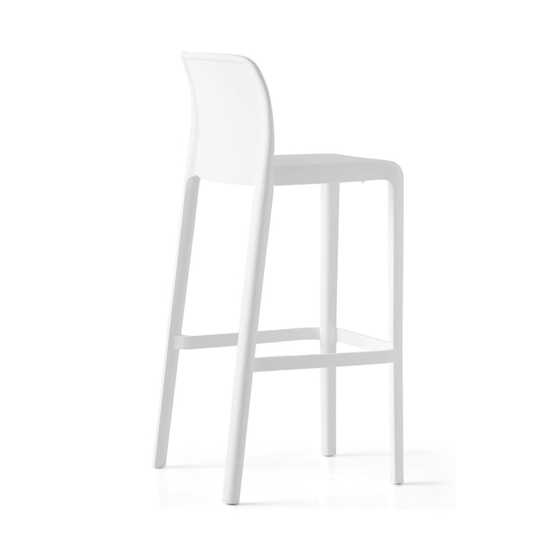 media image for bayo optic white polypropylene bar stool by connubia cb19850000940000000000a 4 290