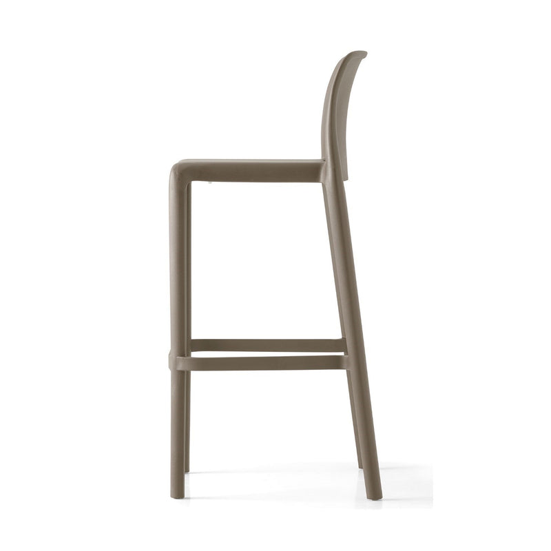 media image for bayo taupe polypropylene bar stool by connubia cb19850009000000000000a 3 27