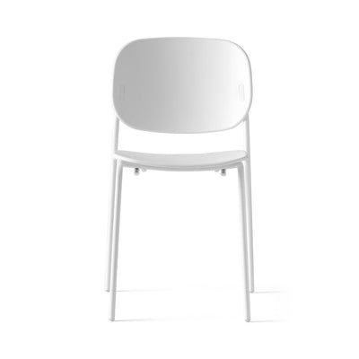 product image for yo matt optic white metal chair by connubia cb198603009401500000000 2 44