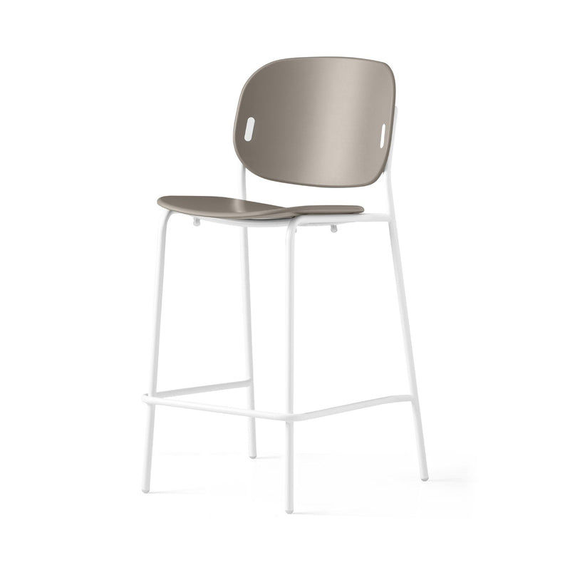 media image for yo optic white metal counter stool by connubia cb198700009401500000000 9 210