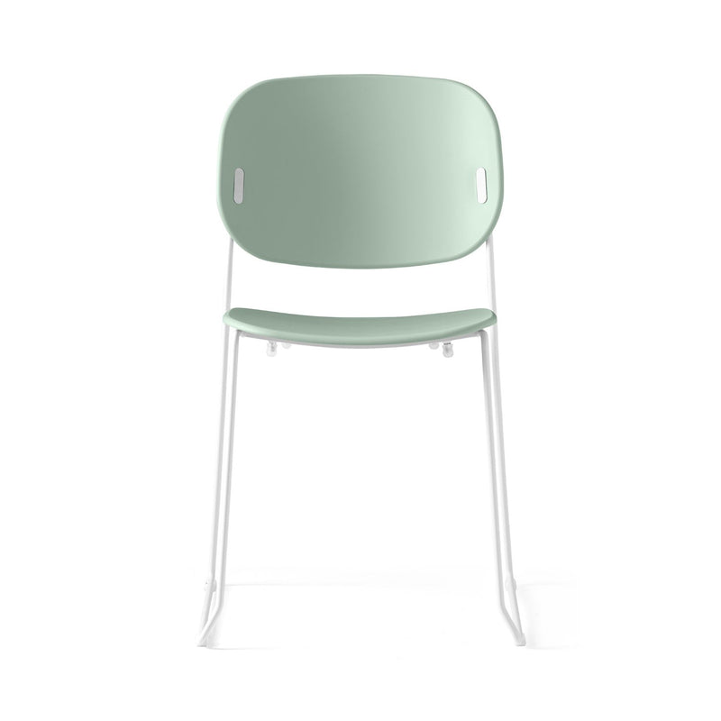 media image for yo optic white metal chair by connubia cb1986000094skq00000000 38 26