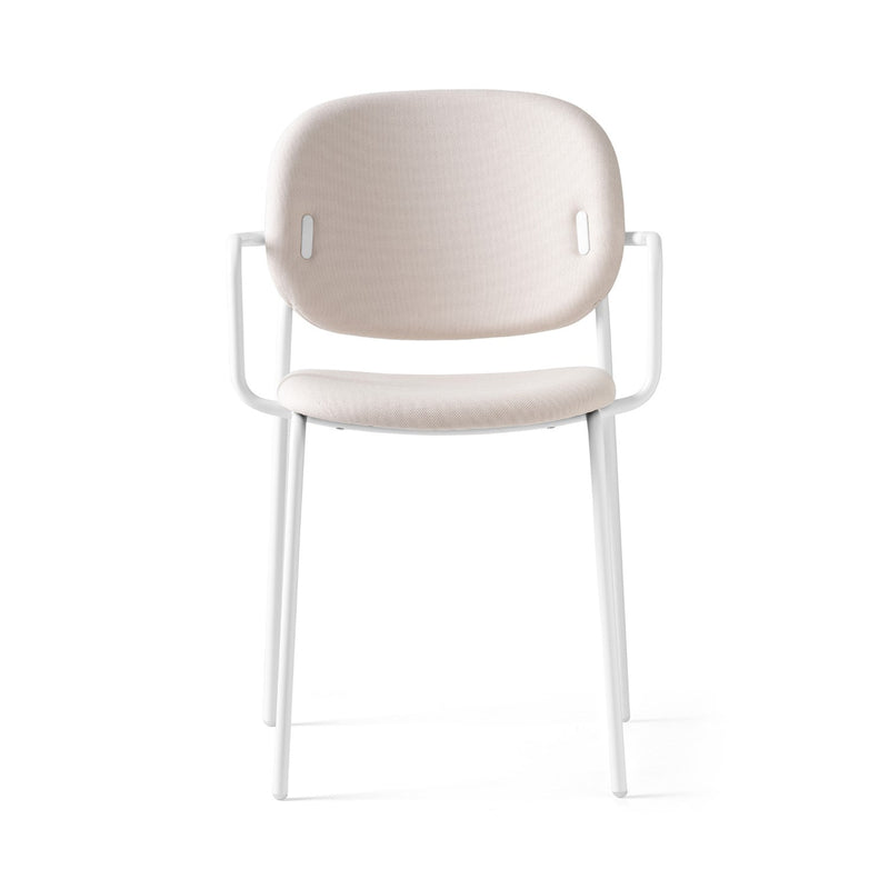 media image for yo optic white metal armchair by connubia cb1991000094skq00000000 2 285