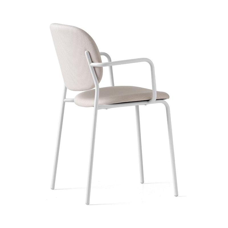 media image for yo optic white metal armchair by connubia cb1991000094skq00000000 4 225