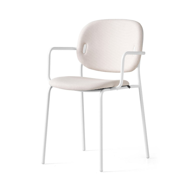 media image for yo optic white metal armchair by connubia cb1991000094skq00000000 1 212