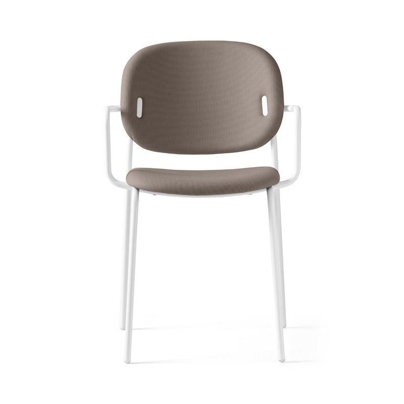 media image for yo optic white metal armchair by connubia cb1991000094skq00000000 6 215