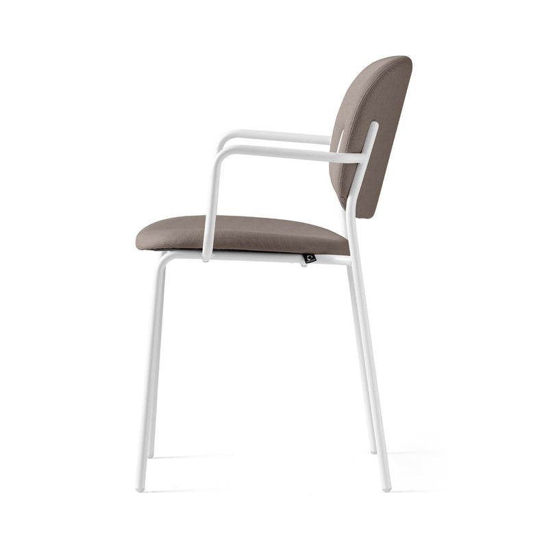 media image for yo optic white metal armchair by connubia cb1991000094skq00000000 7 226