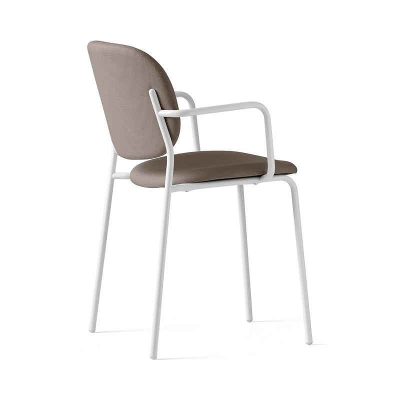 media image for yo optic white metal armchair by connubia cb1991000094skq00000000 8 227