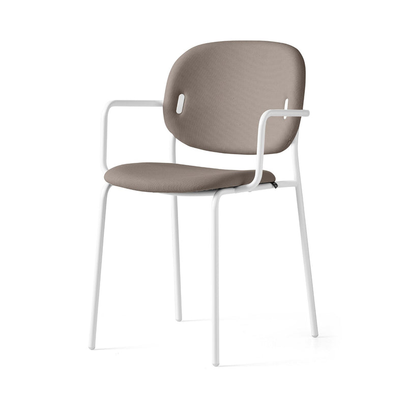 media image for yo optic white metal armchair by connubia cb1991000094skq00000000 5 240