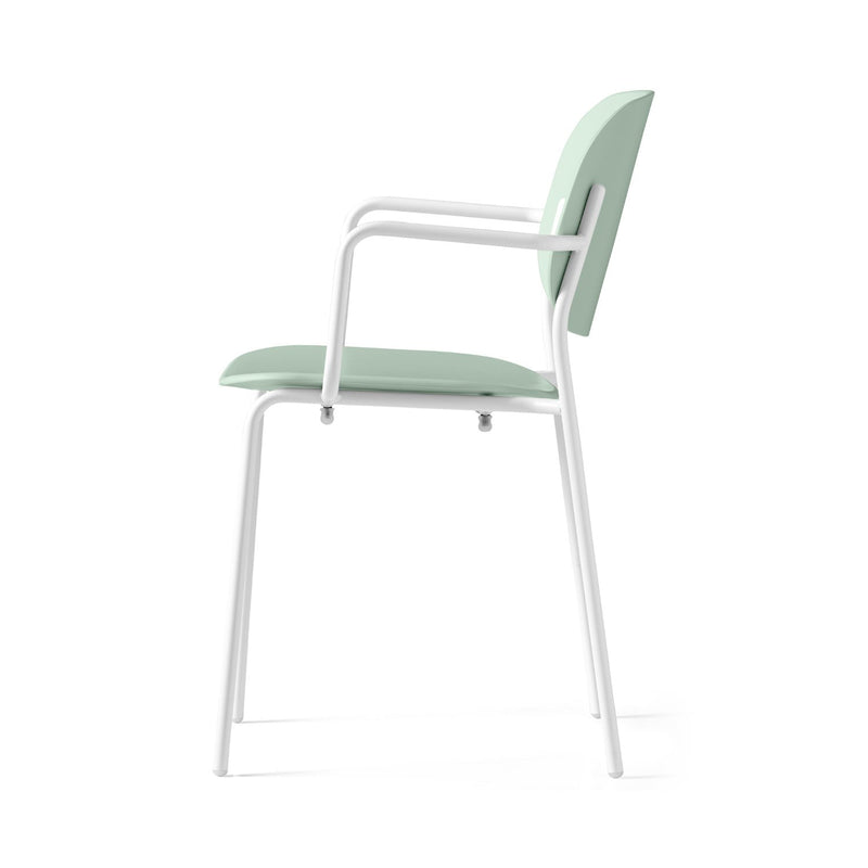 media image for yo optic white metal armchair by connubia cb1991000094skq00000000 23 271