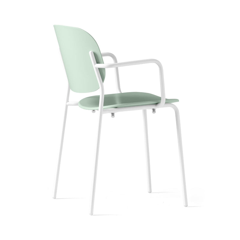 media image for yo optic white metal armchair by connubia cb1991000094skq00000000 24 28