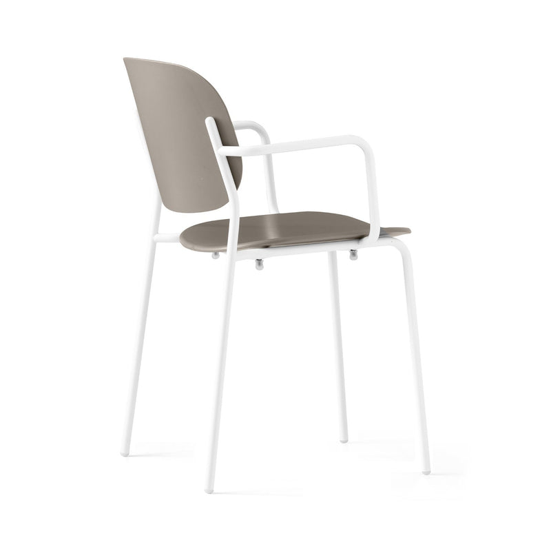 media image for yo optic white metal armchair by connubia cb1991000094skq00000000 20 293