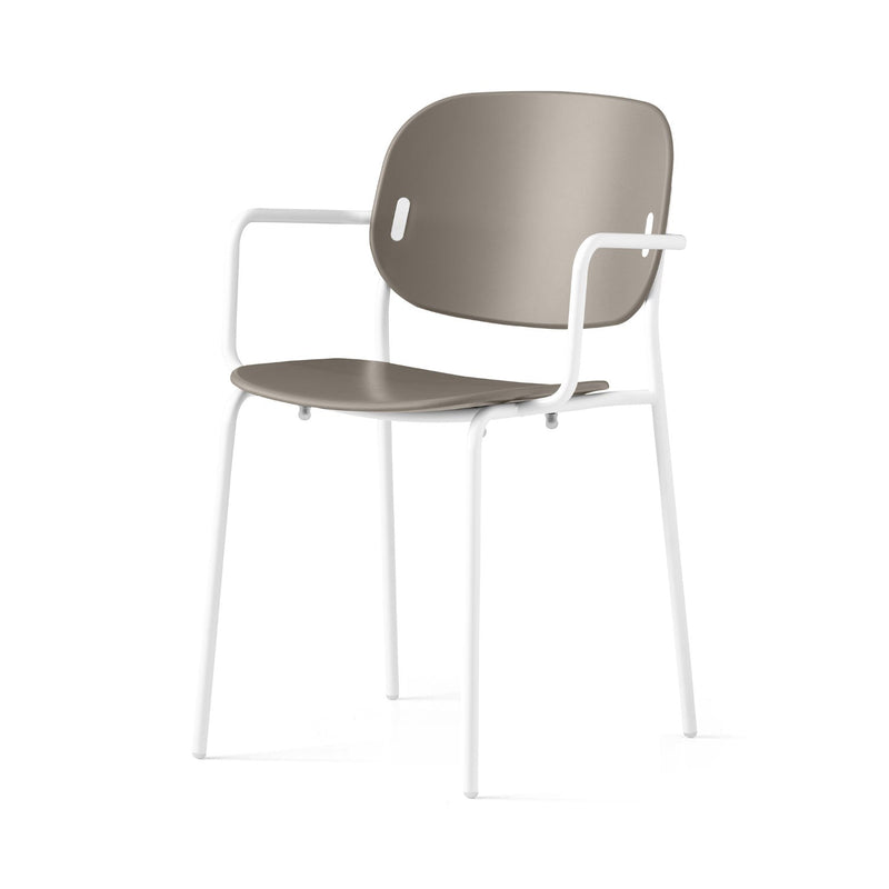 media image for yo optic white metal armchair by connubia cb1991000094skq00000000 17 276