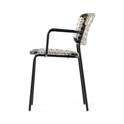 product image for yo matt black metal armchair by connubia cb199103001501500000000 6 32