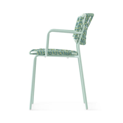 product image for yo matt thyme green metal armchair by connubia cb199103008l08l00000000 7 63