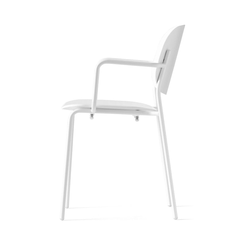 media image for yo matt optic white metal armchair by connubia cb199103009401500000000 3 221