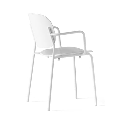 product image for yo matt optic white metal armchair by connubia cb199103009401500000000 4 79