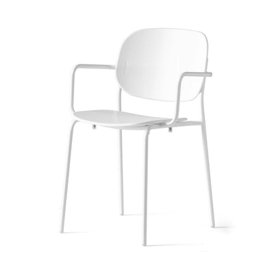 product image of yo matt optic white metal armchair by connubia cb199103009401500000000 1 511