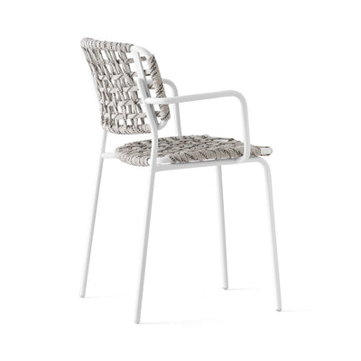 product image for yo matt optic white metal armchair by connubia cb199103009401500000000 8 97