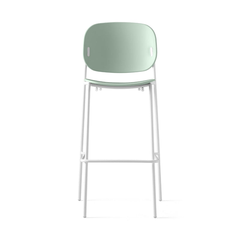 media image for yo optic white metal bar stool by connubia cb1992000094skq00000000 22 242