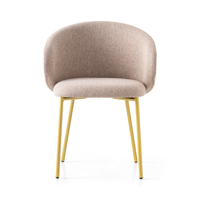 product image for tuka painted brass metal armchair with metal legs by connubia cb199900033lslb00000000 6 71