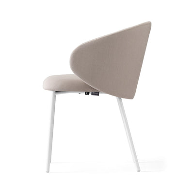 product image for tuka matt optic white metal chair by connubia cb1999010094sps00000000 3 27