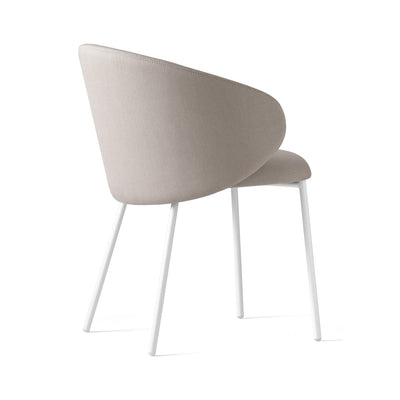 product image for tuka matt optic white metal chair by connubia cb1999010094sps00000000 4 24