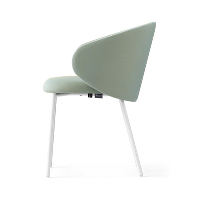 product image for tuka matt optic white metal chair by connubia cb1999010094sps00000000 11 78