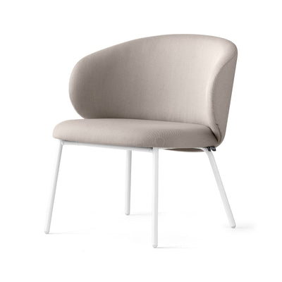 product image for tuka matt optic white metal lounge chair by connubia cb2114010094sps00000000 1 73