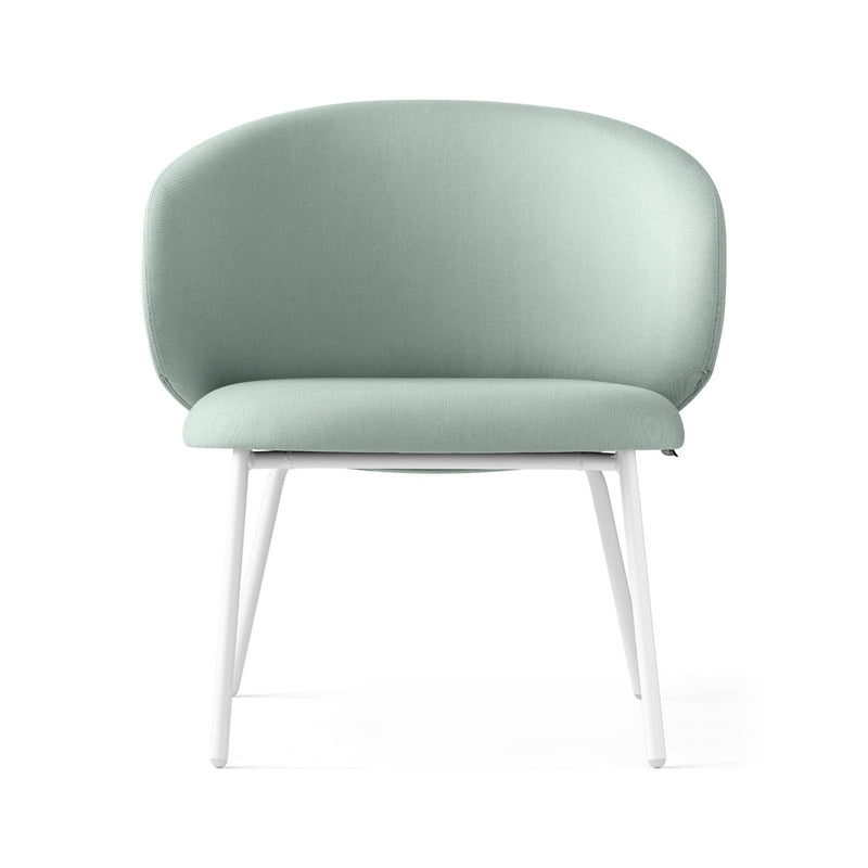 media image for tuka matt optic white metal lounge chair by connubia cb2114010094sps00000000 10 263