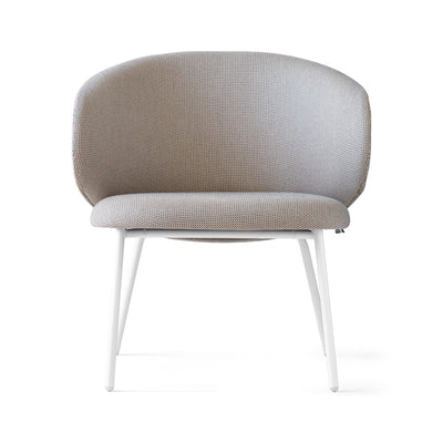 product image for tuka matt optic white metal lounge chair by connubia cb2114010094sps00000000 6 63