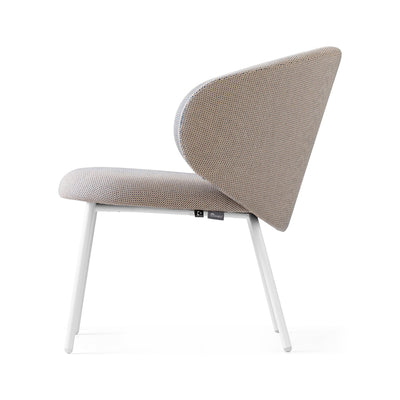 product image for tuka matt optic white metal lounge chair by connubia cb2114010094sps00000000 7 31