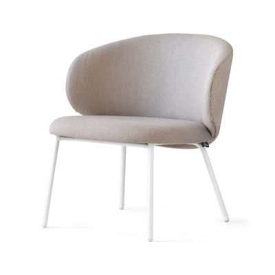 product image for tuka matt optic white metal lounge chair by connubia cb2114010094sps00000000 5 4