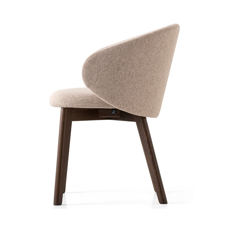 media image for tuka smoke beechwood armchair with wood legs by connubia cb2117000012slb00000000 7 285