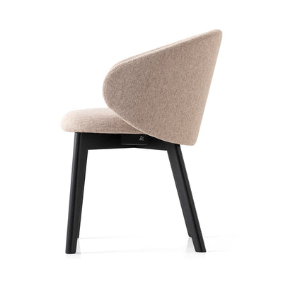 product image for tuka graphite beechwood armchair with wood legs by connubia cb2117000132slb00000000 7 31