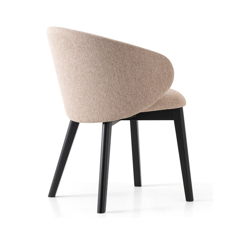 media image for tuka graphite beechwood armchair with wood legs by connubia cb2117000132slb00000000 8 27