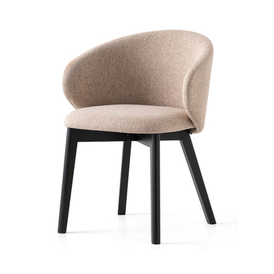 product image for tuka graphite beechwood armchair with wood legs by connubia cb2117000132slb00000000 5 8