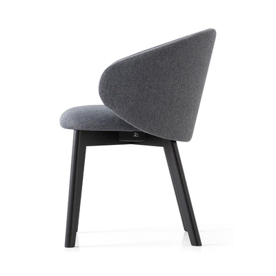 product image for tuka graphite beechwood armchair with wood legs by connubia cb2117000132slb00000000 3 51