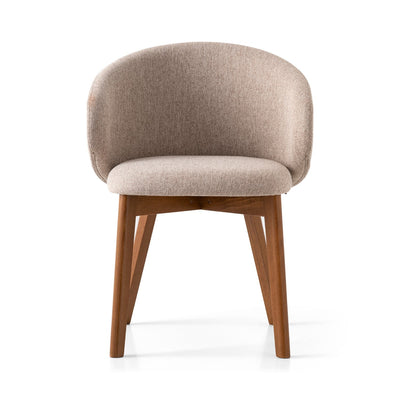 product image for tuka walnut beechwood armchair with wood legs by connubia cb2117000201slb00000000 6 55