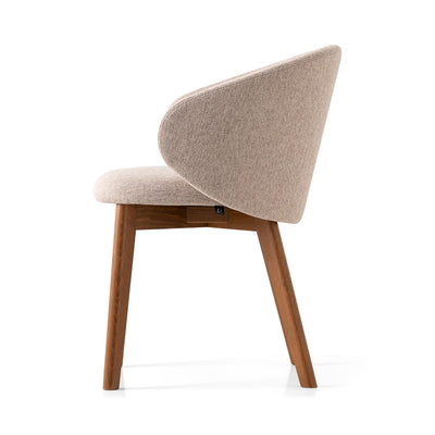 product image for tuka walnut beechwood armchair with wood legs by connubia cb2117000201slb00000000 7 4