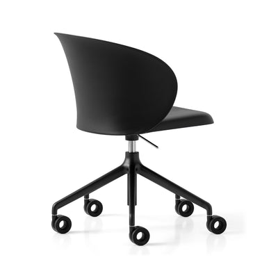 product image for tuka black aluminum swivel office chair by connubia cb2126000015slb00000000 32 21