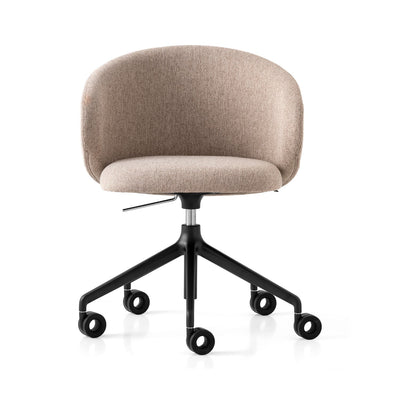 product image for tuka black aluminum swivel office chair by connubia cb2126000015slb00000000 26 31