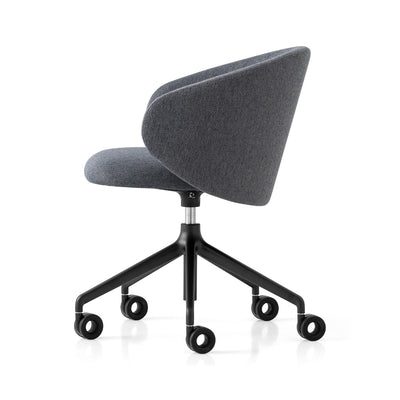 product image for tuka black aluminum swivel office chair by connubia cb2126000015slb00000000 3 73