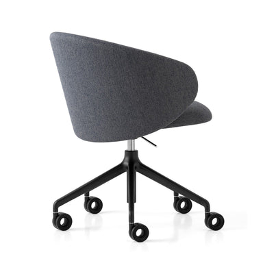 product image for tuka black aluminum swivel office chair by connubia cb2126000015slb00000000 4 30