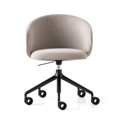 product image for tuka black aluminum swivel office chair by connubia cb2126000015slb00000000 22 31