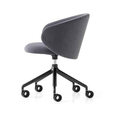 product image for tuka black aluminum swivel office chair by connubia cb2126000015slb00000000 15 13