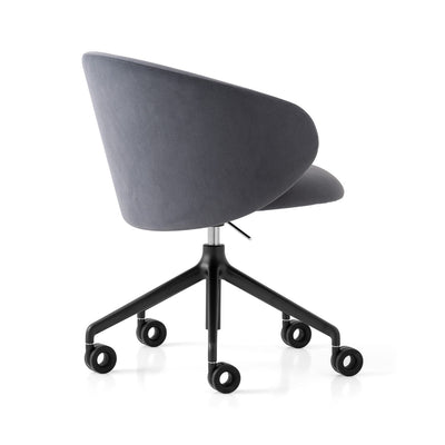 product image for tuka black aluminum swivel office chair by connubia cb2126000015slb00000000 16 77