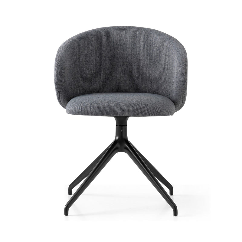 media image for tuka black aluminum swivel chair by connubia cb2127000015slb00000000 2 254