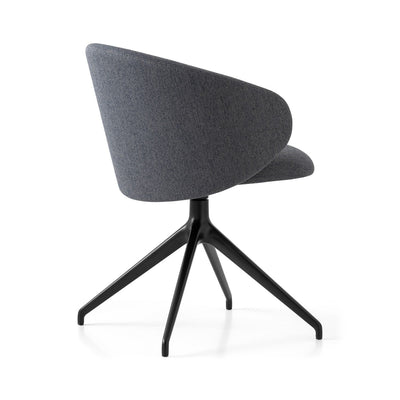 product image for tuka black aluminum swivel chair by connubia cb2127000015slb00000000 4 95