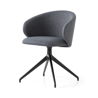 product image of tuka black aluminum swivel chair by connubia cb2127000015slb00000000 1 544